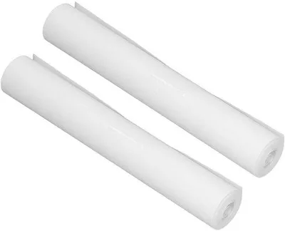 Image de Papier thermique A4 pour impression - 2 rouleaux - Sans atténuation - Pour imprimantes - Idéal pour les croquis/factures - Blanc - 210 x 297 mm