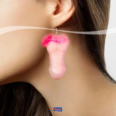 Produktbild von Rosa Penis Ohrringe