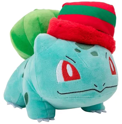 Obrázek produktu pro Plyšová hračka Bulbasaur, vánoční edice, 20 cm