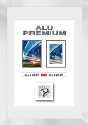 Produktbild von Aluminiumrahmen Quattro silber, 42 x 29,7 cm