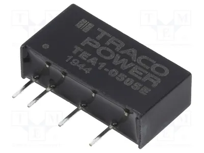 Produktbild von 1x Wandler: DC/DC 5VDC UEing: 4,5÷5,5V IAusg: 200mA 1W SIP7 100kHz TEA 1-0505E DC/DC