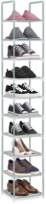Produktbild von Azomor® Raumspartendes Schuhregal mit 10 Ebenen für kompakte Organisation zu Hause