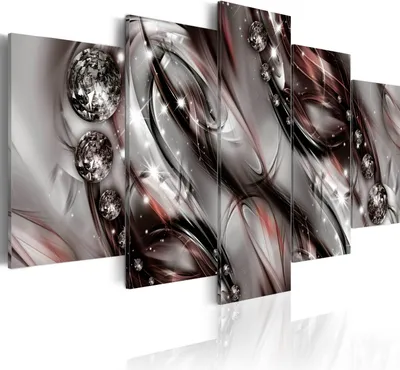 Produktbild von Modernes Wandbild a-A-0171-b-p (100x50) - 5 Teilig Bilder Fotografie auf Vlies Leinwand Foto Bild Dekoration Wand Bilder Kunstdruck ABSTRAKT