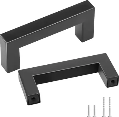 Produktbild von VEVOR 10er-Set Möbelgriff Edelstahl Stangengriff 88x12x35mm Küchengriff Mittenlochabstand 76mm Schrankgriff Dicke der Schrankplatten von 1,52 bis 2cm oder 1,27 bis 4cm Türgriffe Schubladengriffe