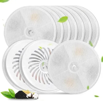 Produktbild von Famanu Katzenbrunnenfilter 10 Stück - Ersatzfilter für 1,85 l Katzenwasserdispenser