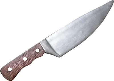 Zdjęcie produktu dla Zabawka nóż rzeźnicki z pianki na Halloween brązowy 32 cm