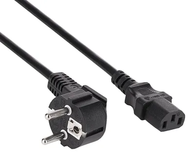 Immagine prodotto di Cavo di alimentazione PC, tipo CEE 7/7 / IEC C13, modello AK-PC-08S, rame (CU), sezione 3x1.5mm², lunghezza 10 metri