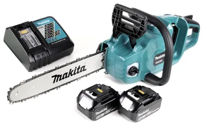 Immagine prodotto di Makita DUC 353 RT2 Motosega a batteria 36V ( 2x18V ) Brushless 35 cm + 2x batteria 5,0 Ah + caricabatteria
