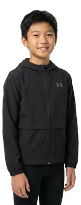 Produktbild von Under Armour Unstopabble Woven Jacke Schwarz 10-12 Years Junge Schwarz 10-12 Years