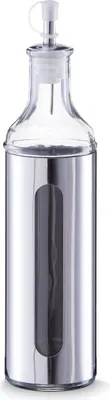 Produktbild von Zeller Essig-/Ölflasche, 500 ml, Glas/Edelstahl  Ø6,5x28
