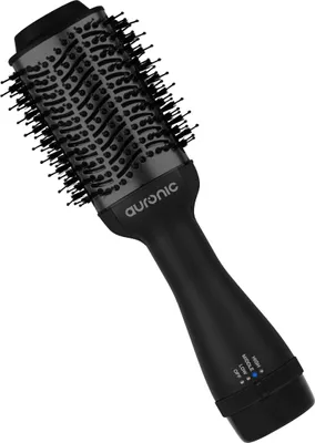 Produktbild von Auronic 3-in-1 Föhnbürste - Airstyler - Glätten, Locken und Extra Volumen - Multistyler - Lockenbürste - Warmluftbürste - 1000W - Ø 45 mm - Schwarz/Schwarz