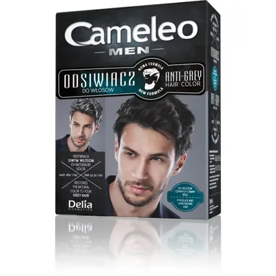 Zdjęcie produktu dla Cameleo_Men Anti-Grey Hair Color Odsiwiacz Do Włosów 01 Black