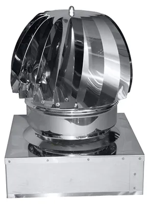 Immagine prodotto di FUMAIOLO INOX QUADRO 'EOLICO' 370x370 mm