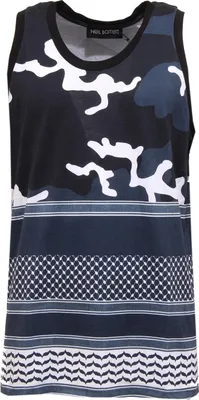 Immagine prodotto di 5838T canottiera uomo NEIL BARRETT camouflage blu t-shirt sleeveless men