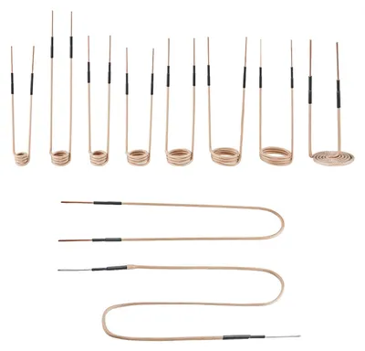Immagine prodotto di VEVOR 10 pezzi di bobina di riscaldamento a induzione magnetica, mini set di bobine di riscaldamento con flessibilità e lunga durata, per la rimozione di dadi e bulloni arrugginiti, 8 bobine + 1 a U + 1 a forma libera