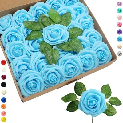 Zdjęcie produktu dla 25 sztuk sztucznych róż do dekoracji