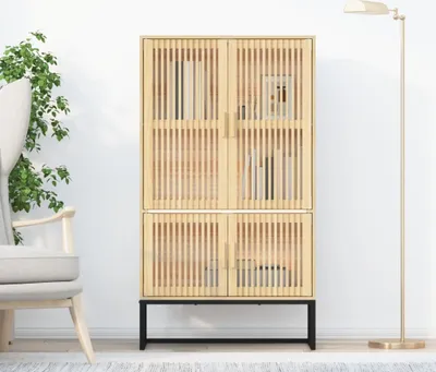 Produktbild von vidaXL Highboard 70x35x125 cm výrobek z odvozeného dřeva
