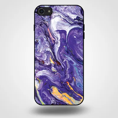 Produktbild von Smartphonica Handyhülle für iPhone 7/8 mit Marmordruck - TPU-Hülle mit Marmor-Design - Gold Lila