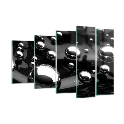 Produktbild von Bilder auf glas - Chrom Metall Reflexion - 150x100cm - Glasbilder - Wandbilder - Kunstdruck - zum Aufhängen bereit - Wanddekoration aus Glas - Glas Bilder - Wandbild auf Glas - GEG150x100-2525