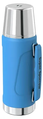 Obrázek produktu pro Termoska Super Sparrow, nerezová ocel, láhev na pití – bez BPA – 1000 ml – s těsněním proti úniku