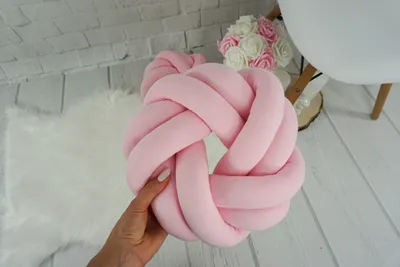 Produktbild von Knot Pillow Kissen / Größe 28cm x 38cm / Viele Farben zur Auswahl / Dekoratives Kissen / Kissen / Gebundenes Kissen / Knotenkissen / Skandinavisches Kissen /
