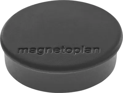 Produktbild von Magnetoplan 1664612, Tafelmagnet, Schwarz, 0,1 kg, 19 mm, 7 mm, 1 Stück(e)