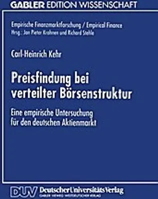 Obrázok produktu pre Preisfindung bei verteilter Börsenstruktur