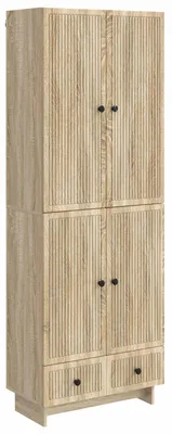 Zdjęcie produktu dla Zestaw szafek 2 pcs dąb Sonoma 66 x 34,5 x 95 cm