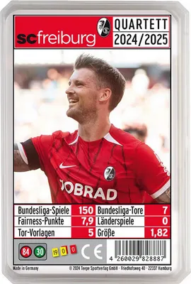 Produktbild von SC Freiburg Quartett Karten 2024/25