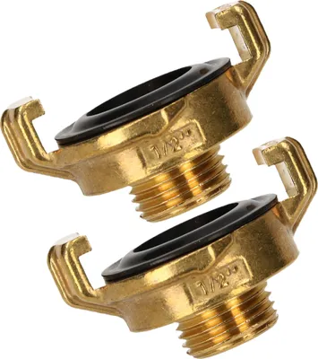 Image de KOTARBAU® Set de 2 raccords rapides système Geka avec filetage extérieur 1/2" pour robinet