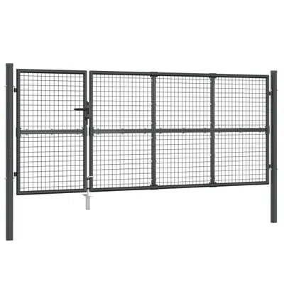 Immagine prodotto di Cancello da giardino a rete antracite 350x175 cm Acciaio zincato