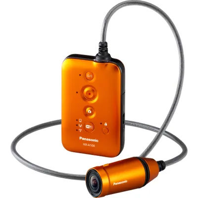 Produktbild von Panasonic HX-A100 2,8 Megapixel Full HD Actionkamera, elektronischer Bildstabilisator, 1/2,3'' WLAN, wasserdichtes Gehäuse