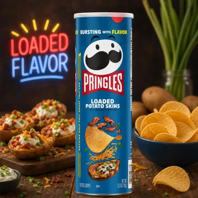Produktbild von Pringles Loaded Potato Skins (Einzelpackung mit 158g)