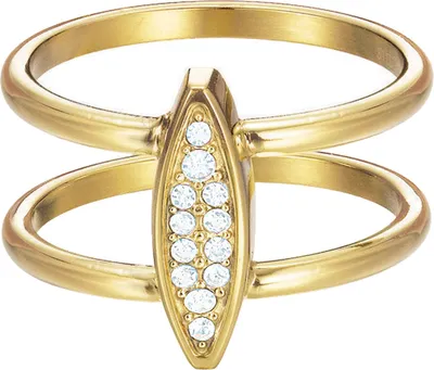 Produktbild von Esprit Damen Ring Edelstahl Gold Zirkonia Exclusive ESRG12856B, Ringgröße:57 (18.1 mm Ø)