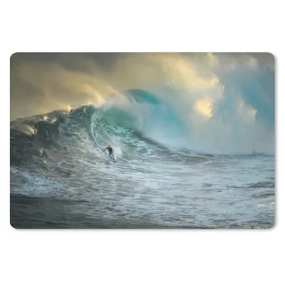 Produktbild von MuchoWow® Mauspad Mousepad Surfer auf großen Wellen 27x18 cm - Mousepads - Maus Mat - Pad - Mausunterlage - Büroartikel - Desk Matten