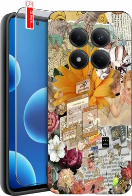 Produktbild von Hülle für Xiaomi Redmi Note 15 Pro 4G | Designs | Mattes Silikon-Case + Displayschutzglas