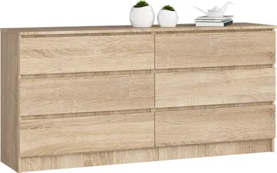 Obrázek produktu pro AKORD Furniture Factory OP0LK-1DAB006, Dub, 6 zásuvka/zásuvek, Matný, 16 mm, 71 cm, 400 mm