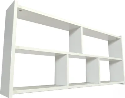 Immagine prodotto di Scaffale letto larghezza 120 cm in legno per letto a soppalco - Bianco
