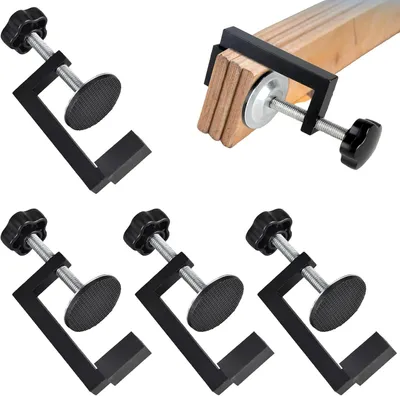 Produktbild von 4er Set G-Klemme, Kleine Schraubzwingen, 10-57 mm Öffnung, Verstellbare C-Zwingen, für Küche