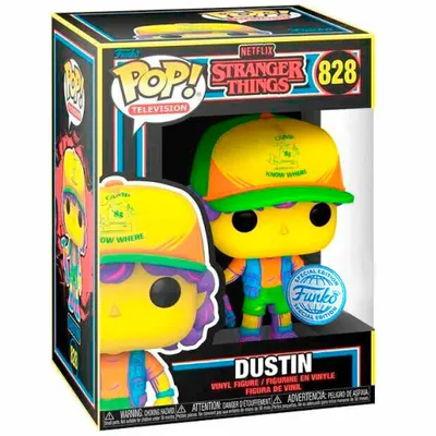 Produktbild von POP figure Stranger Things Dustin in Beef Black Light Exclusive
