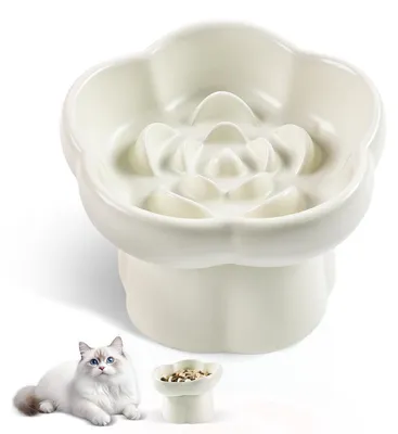 Image de Gamelle pour chat, en céramique, couleur beige