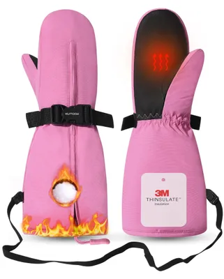 Imagen del producto de Solidchoice: Guantes de esquí para niños que ofrecen calidez y comodidad durante el invierno