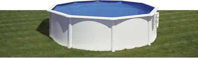Produktbild von Aufstellpool Stahlwandpool-Set Planet Pool Vision-Pool Classic rund Ø 460x120 cm inkl. Kartuschenfilteranlage, Einbauskimmer & Leiter weiss