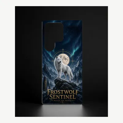 Immagine prodotto di Custodia per Samsung S23 Ultra, cover protettiva per cellulare con motivo Frostwolf – LUNØIR ©