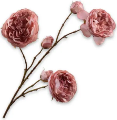 Productafbeelding van Silk-ka Kunstbloem - Zijden bloemen, rozenboeket, zalmkleurig, 101 cm