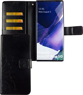 Immagine prodotto di Custodia protettiva per Samsung Galaxy Note 20 Ultra, tipo cover a libro, con porta carte, colore nero