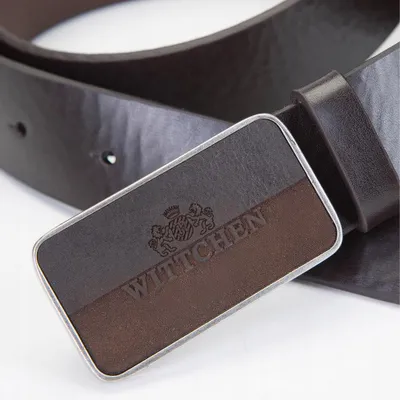 Image de Wittchen Ceinture Homme Marron 351-4-90 Boucle Pleine