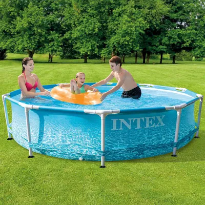 Image de Intex 28206Np Beachside Metal Frame Zwembad 305X76 Cm Zonder Filterpomp