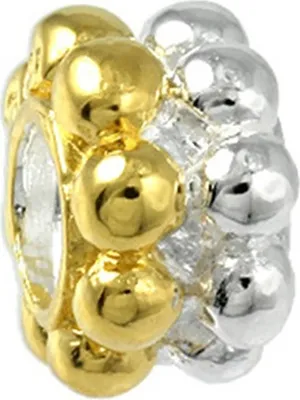 Produktbild von Carlo Biagi Bead Kugel Silber Bicolor European Beads D2BTT05