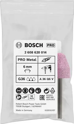 Produktbild von PRO Steel Schleifstiftset, 20 x 25 mm, G60, konisch
